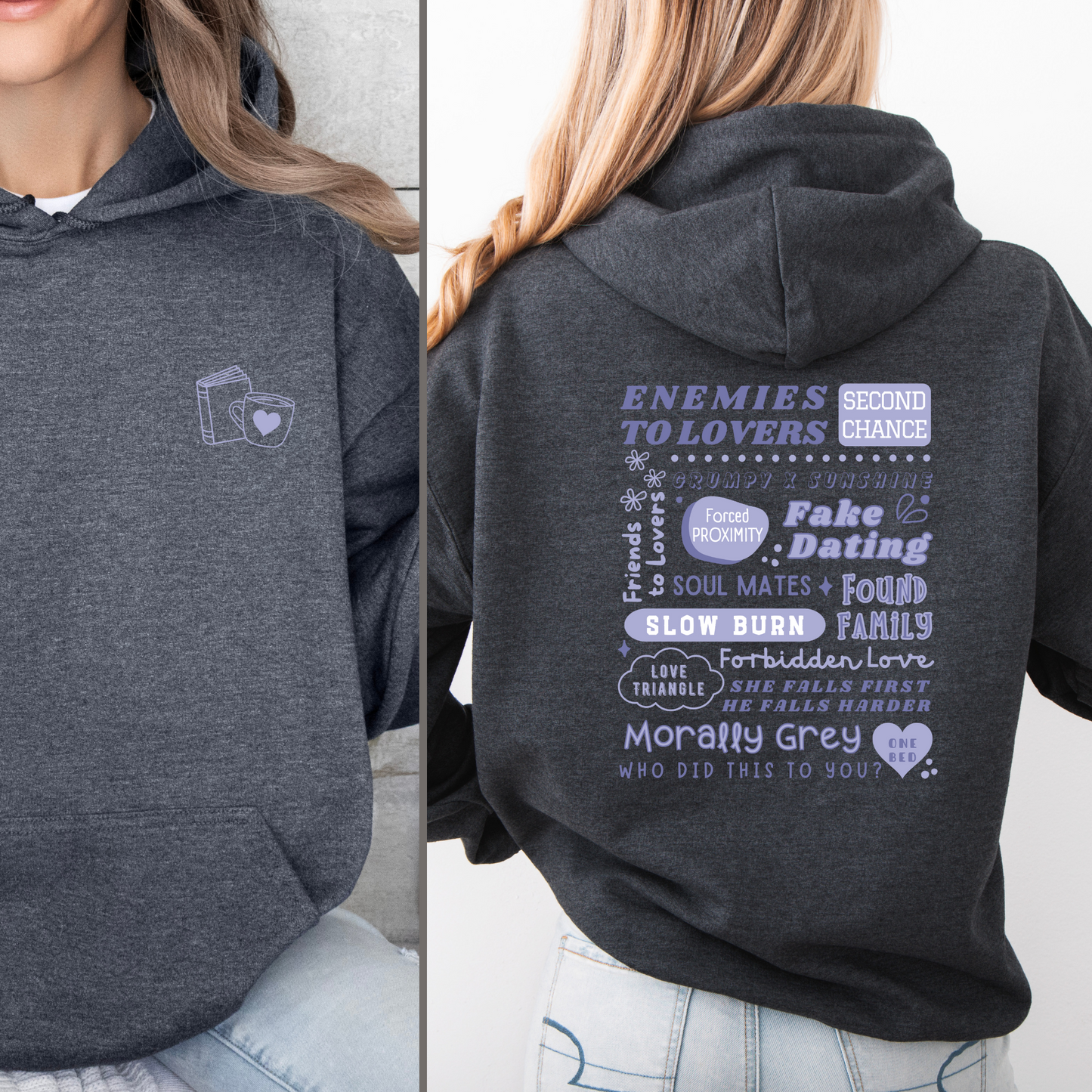Hoodie | Bookish Tropes | Druck | Bookish Hoodie