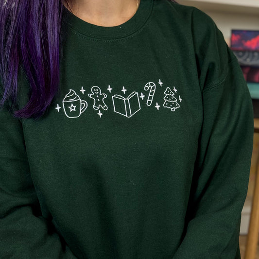 Sweatshirt | Bookish Christmas | bestickt