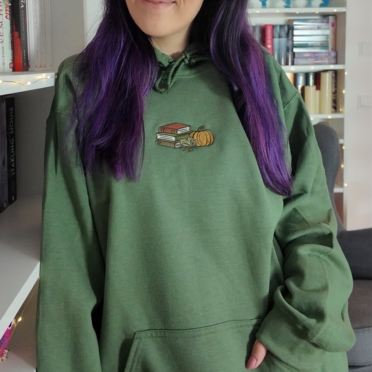Bookish Hoodie - Bookish Autumn mit Stick