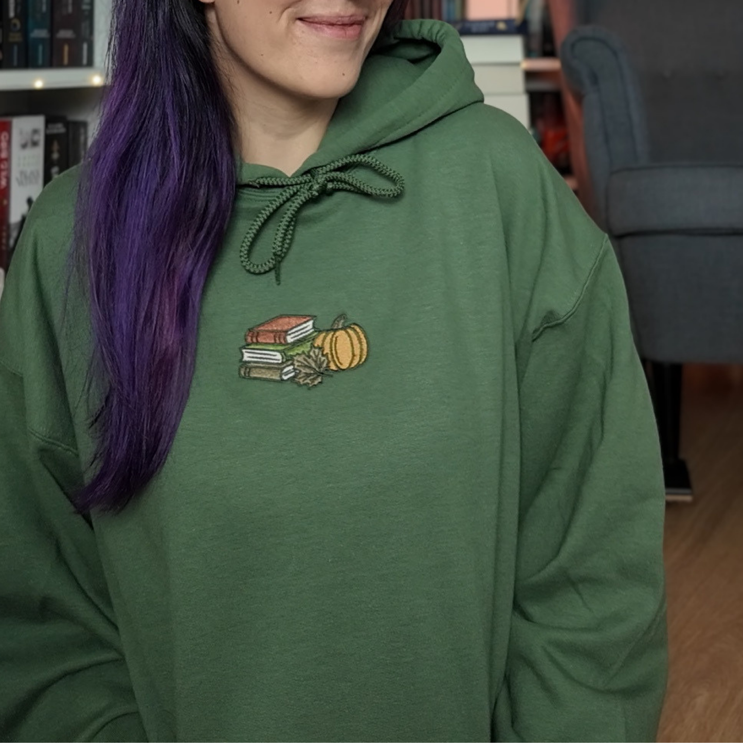 Bookish Hoodie - Bookish Autumn mit Stick