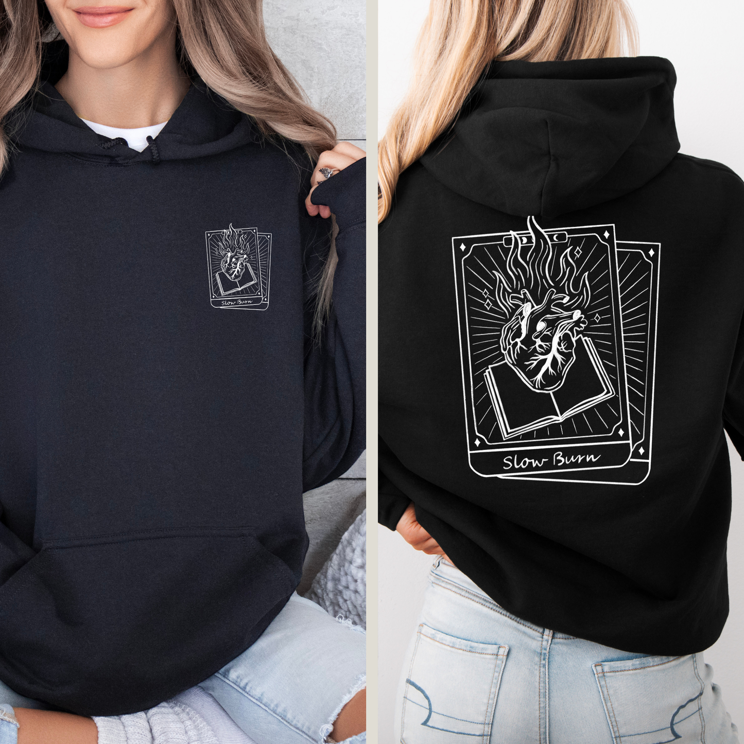 Hoodie | Slow Burn Tarot | Druck | Bookish Hoodie