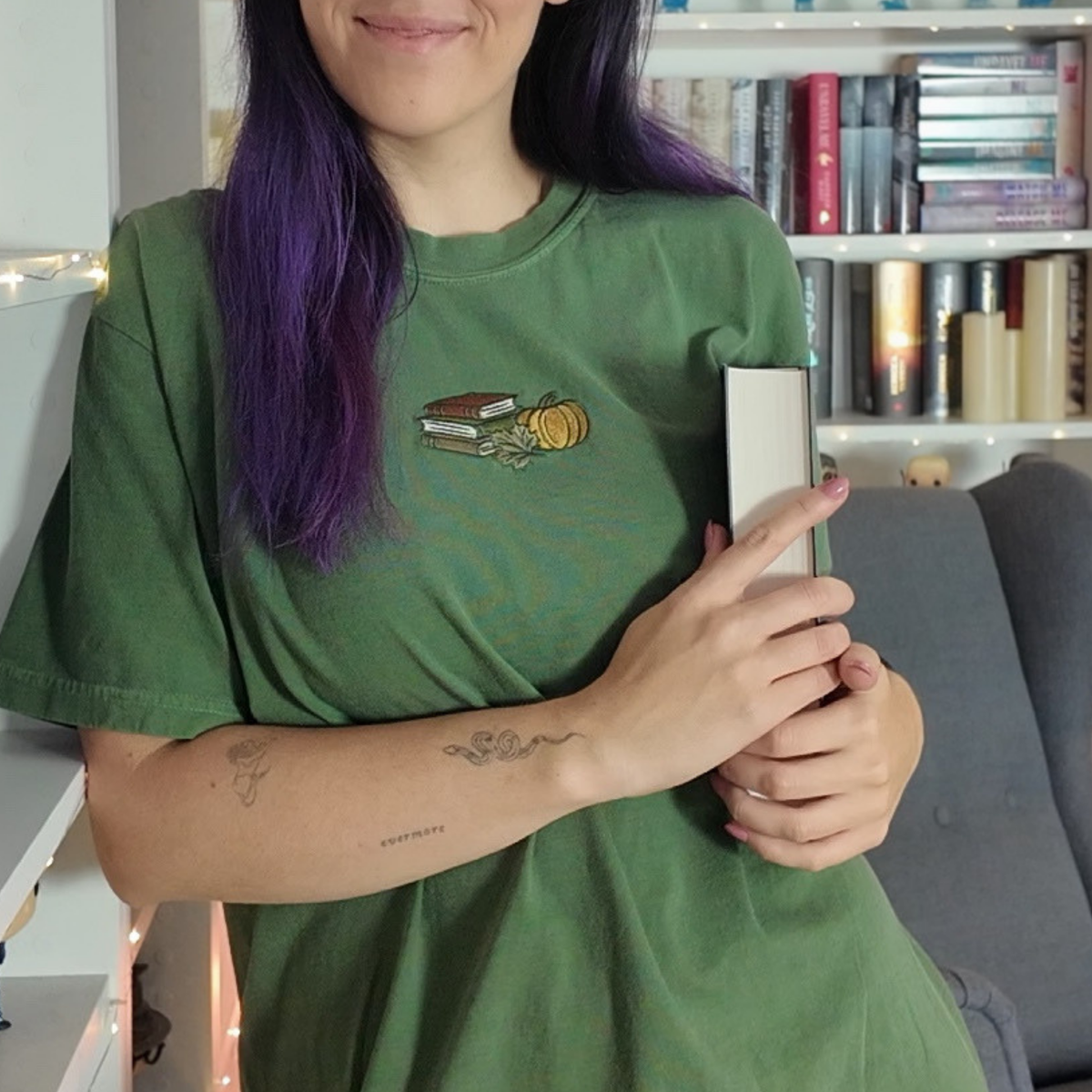 Bookish T-Shirt - Bookish Autumn Stick
