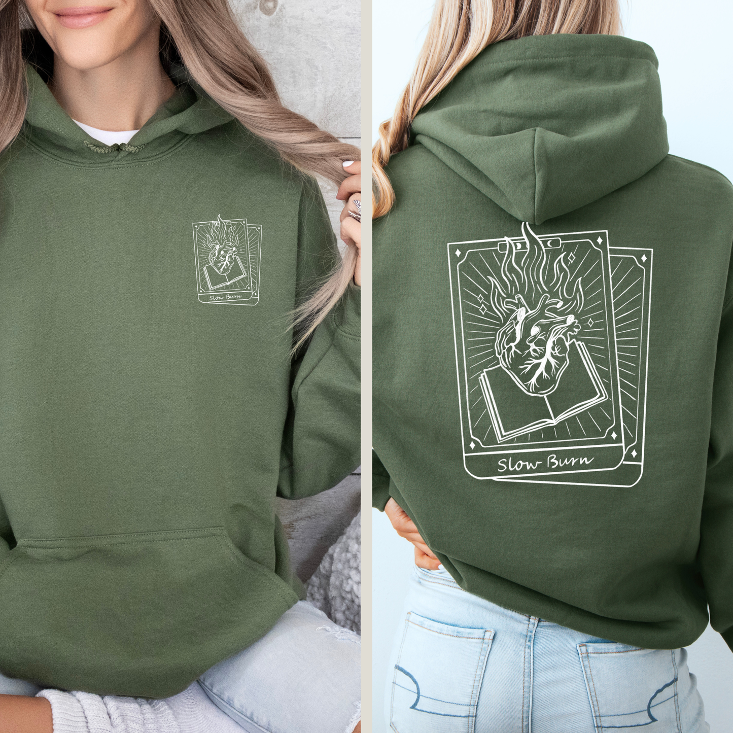Hoodie | Slow Burn Tarot | Druck | Bookish Hoodie
