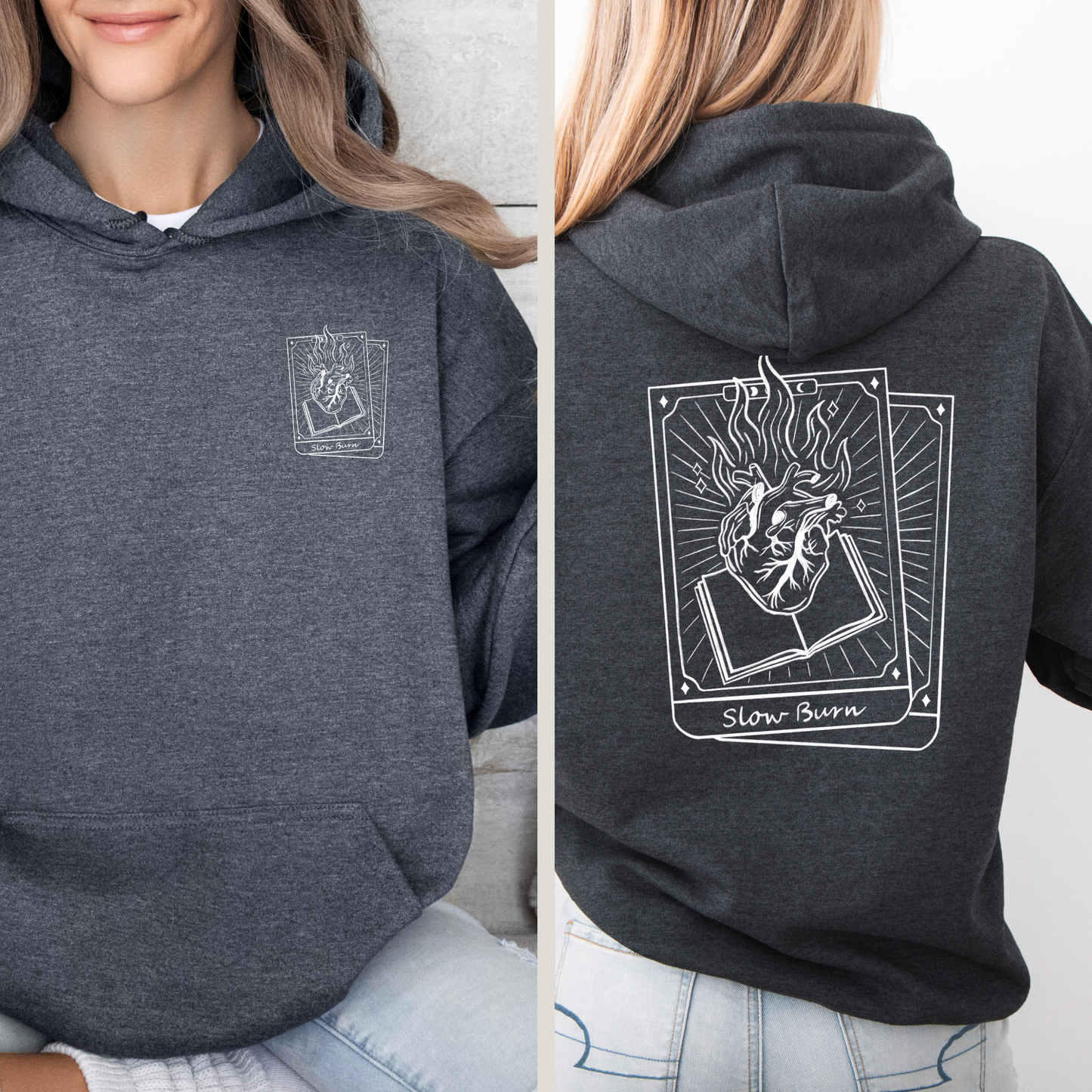 Hoodie | Slow Burn Tarot | Druck | Bookish Hoodie