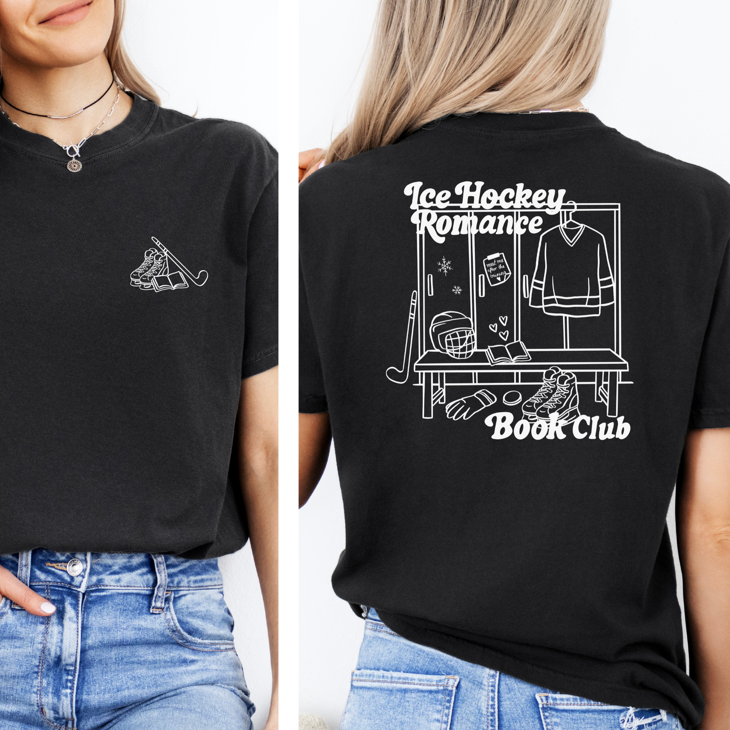 Premium T-Shirt | Ice Hockey Book Club | Druck | Bookish T-Shirt