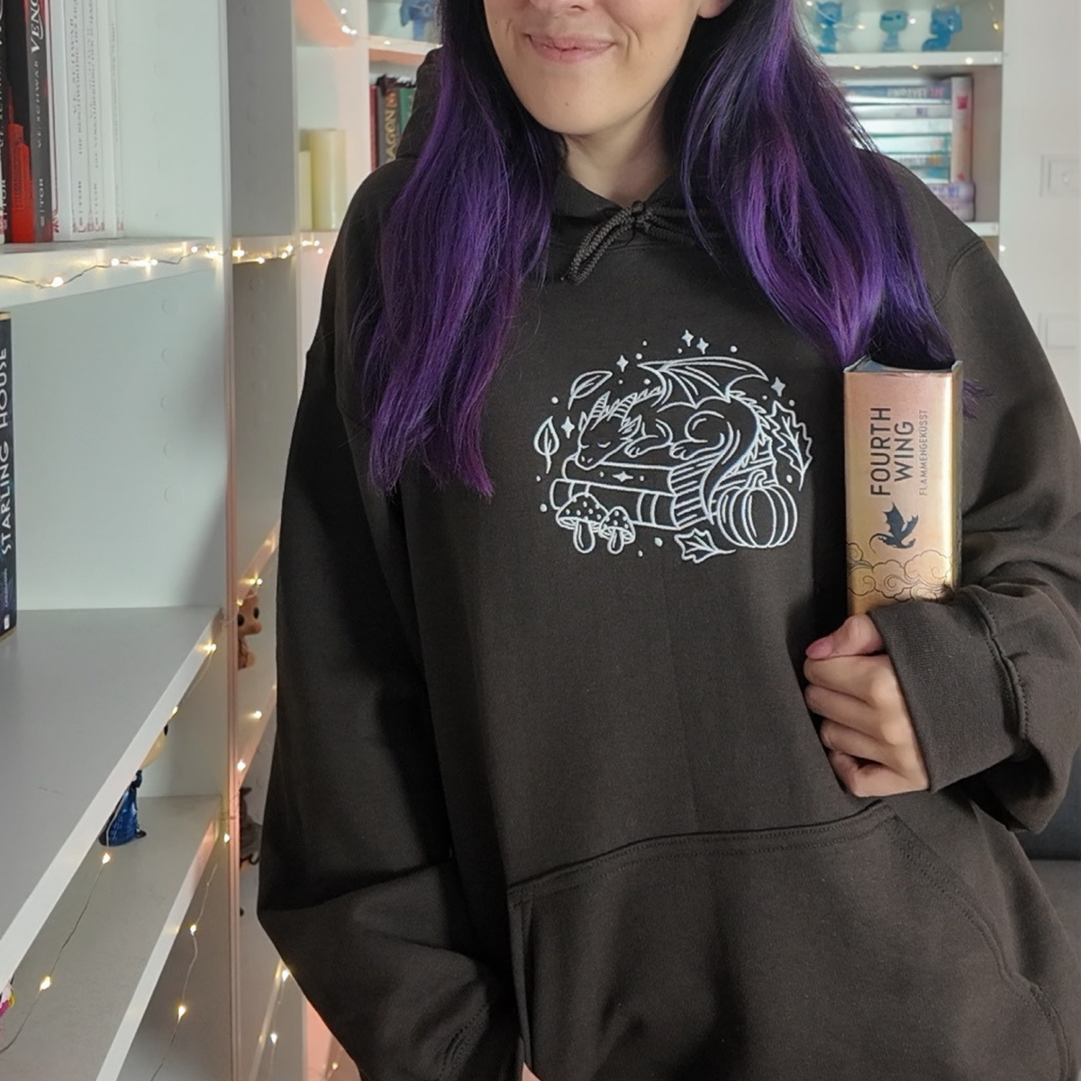 Bookish Hoodie - Autumn Dragon Stick