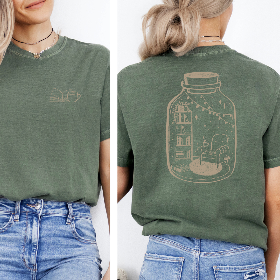 Premium T-Shirt | Reading Jar | Druck | Bookish T-Shirt