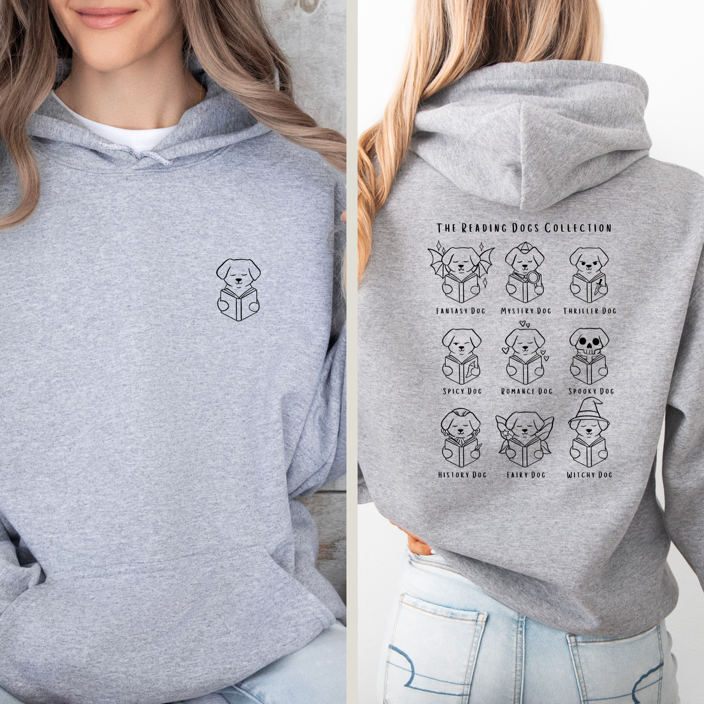 Hoodie | Reading Dogs Collection | Druck | Bookish Hoodie