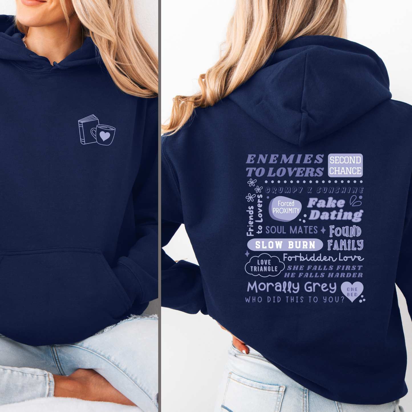 Hoodie | Bookish Tropes | Druck | Bookish Hoodie