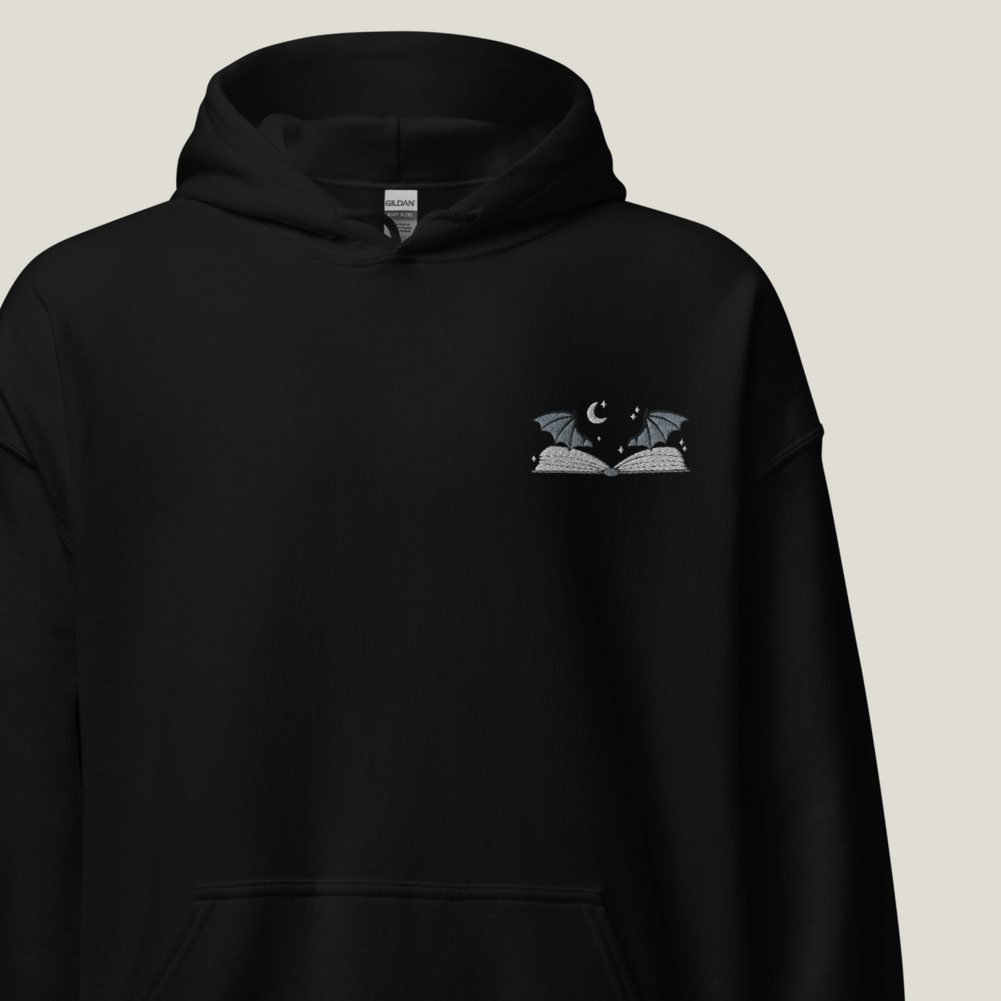 Hoodie | Book with Wings | bestickt | Bookish Hoodie