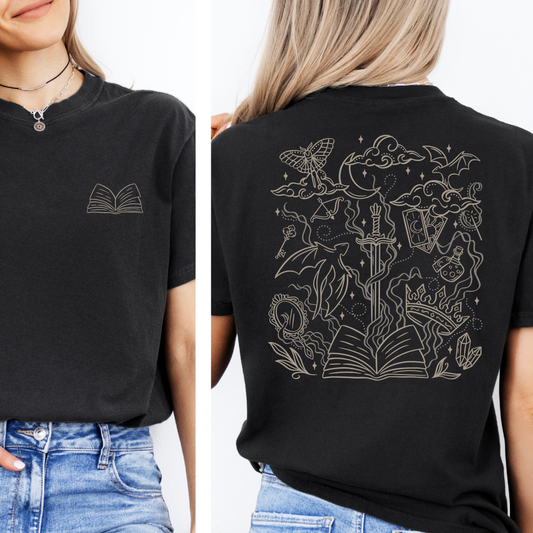 T-Shirt Fantasy - Bookish Shirt mit Backprint