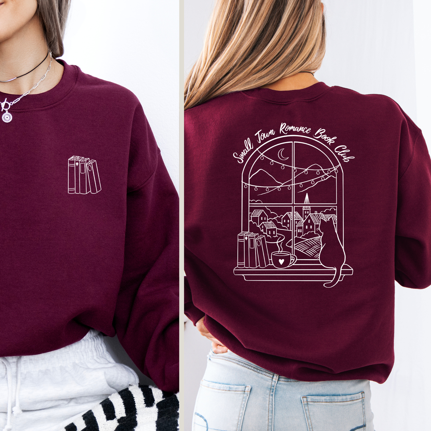 Sweatshirt | Small Town Romance | Druck | Bookish Sweatshirt