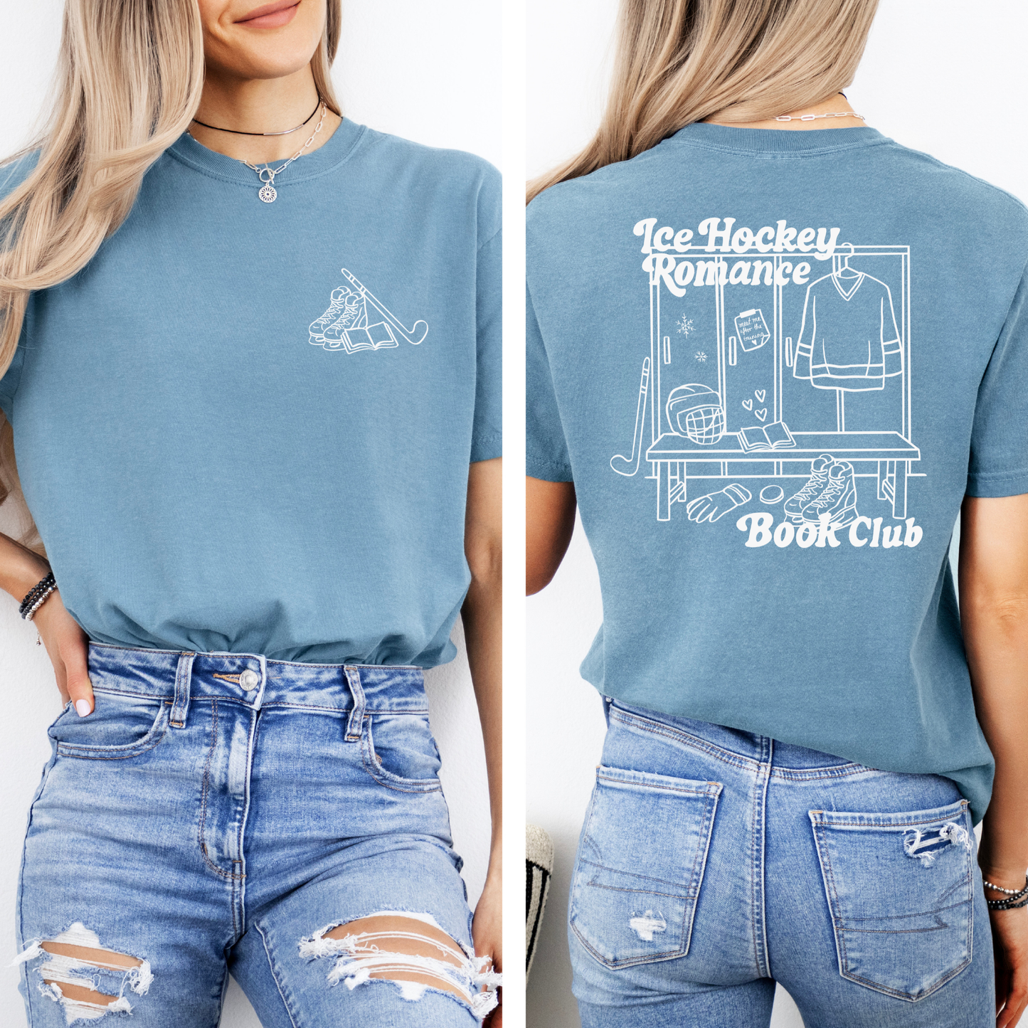 Premium T-Shirt | Ice Hockey Book Club | Druck | Bookish T-Shirt