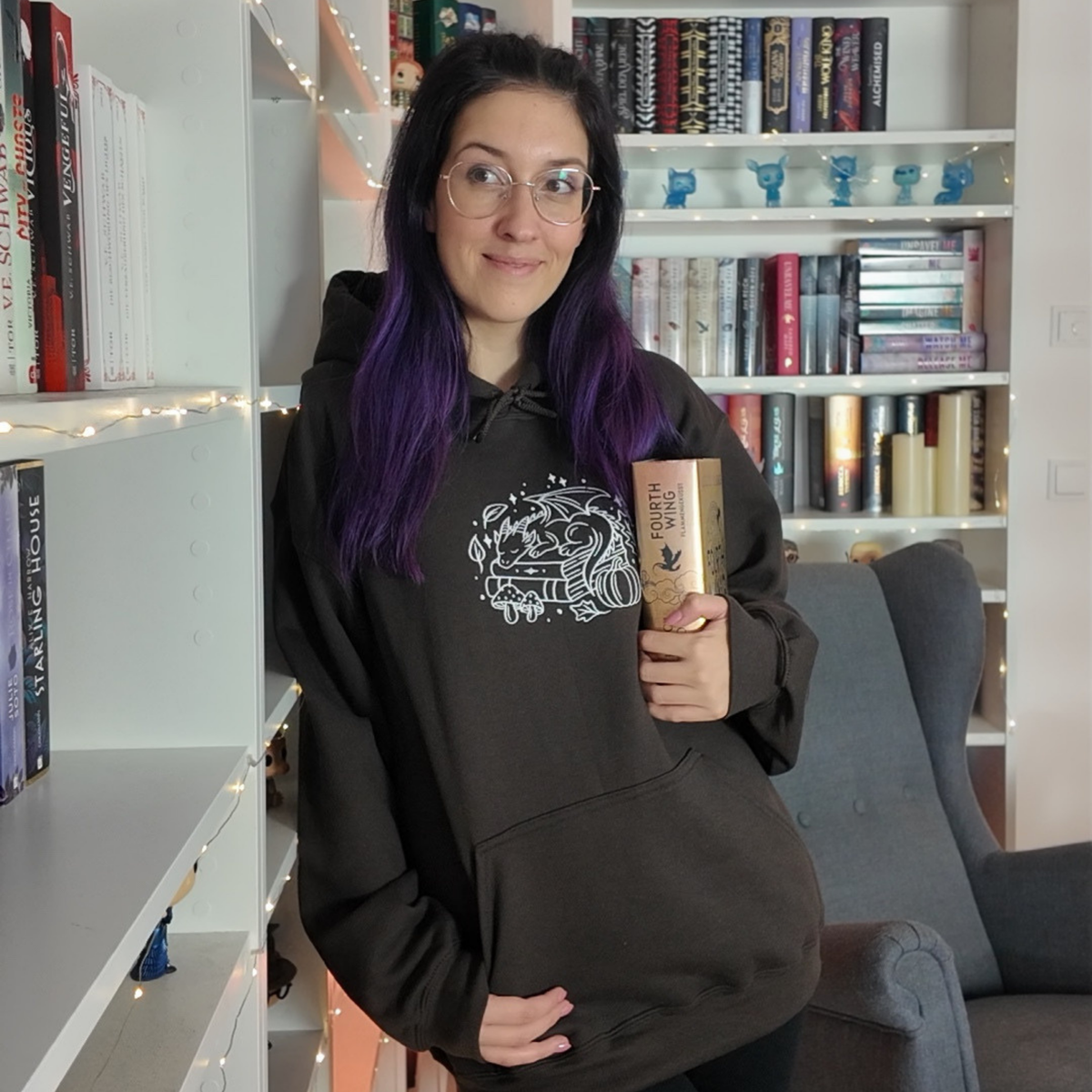 Bookish Hoodie - Autumn Dragon Stick