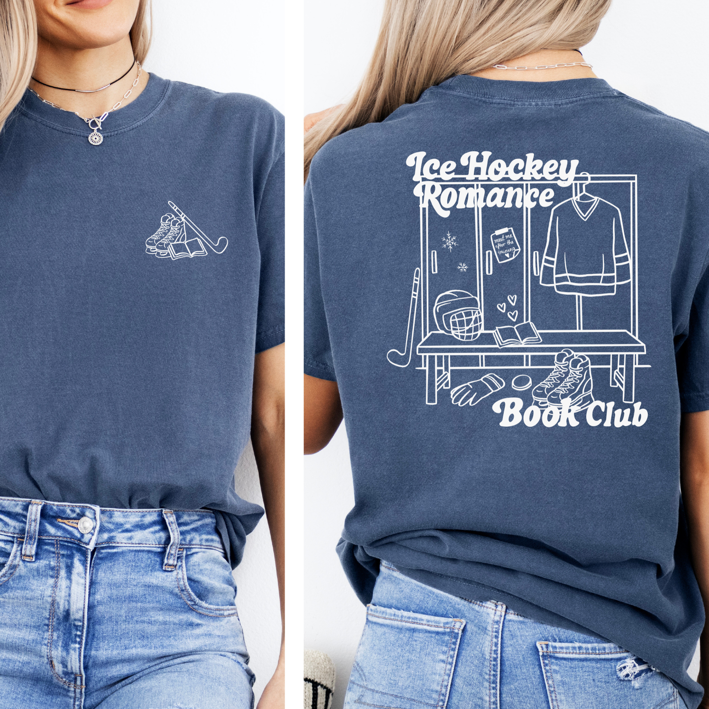 Premium T-Shirt | Ice Hockey Book Club | Druck | Bookish T-Shirt