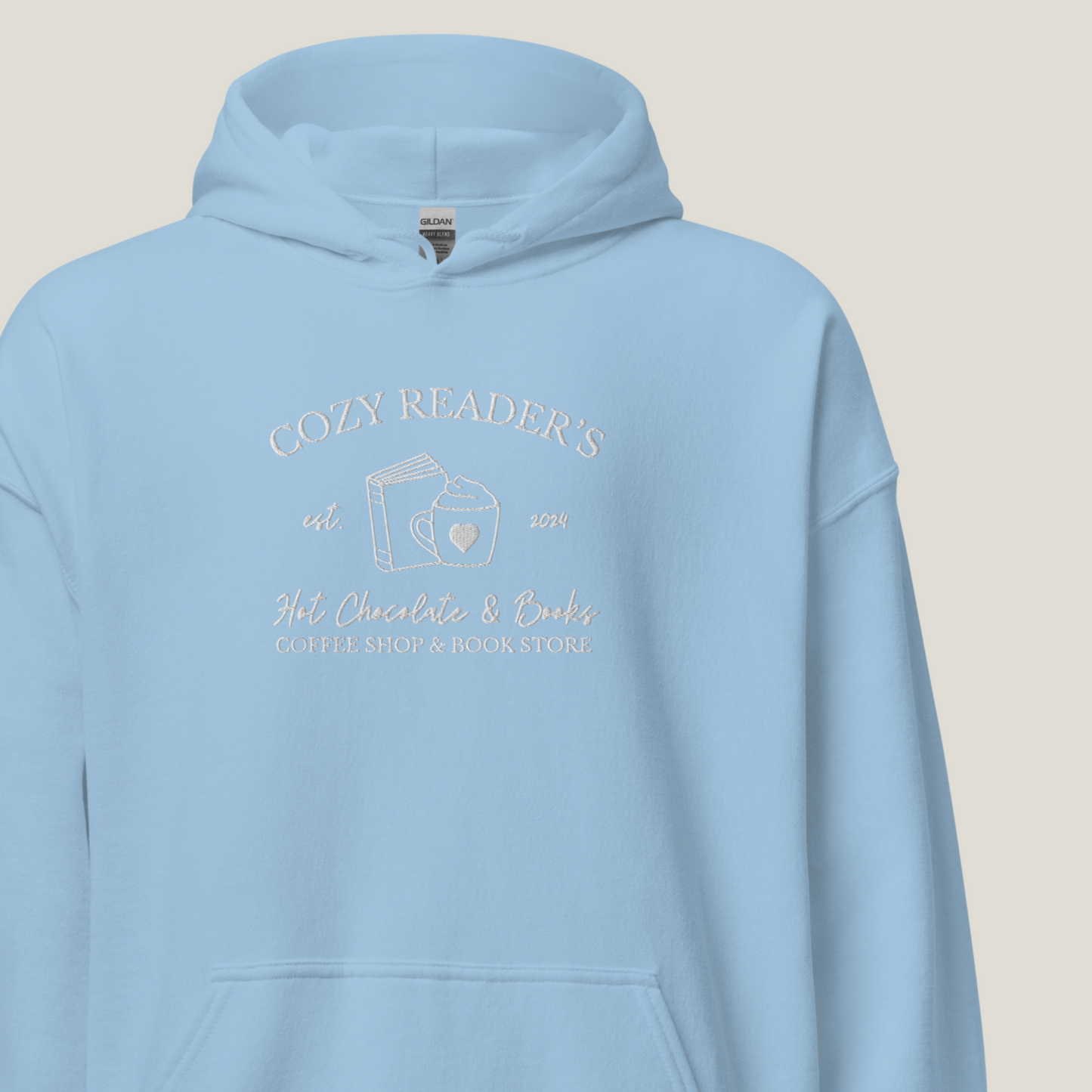 Hoodie | Cozy Readers | bestickt | Bookish Hoodie