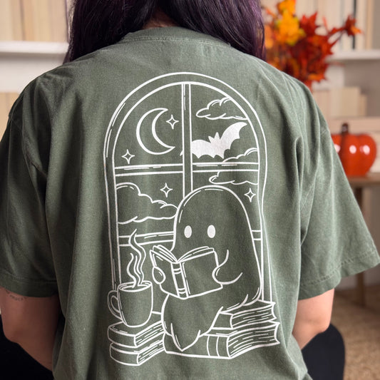 Premium T-Shirt | Spooky Book Club | Druck | Bookish Halloween