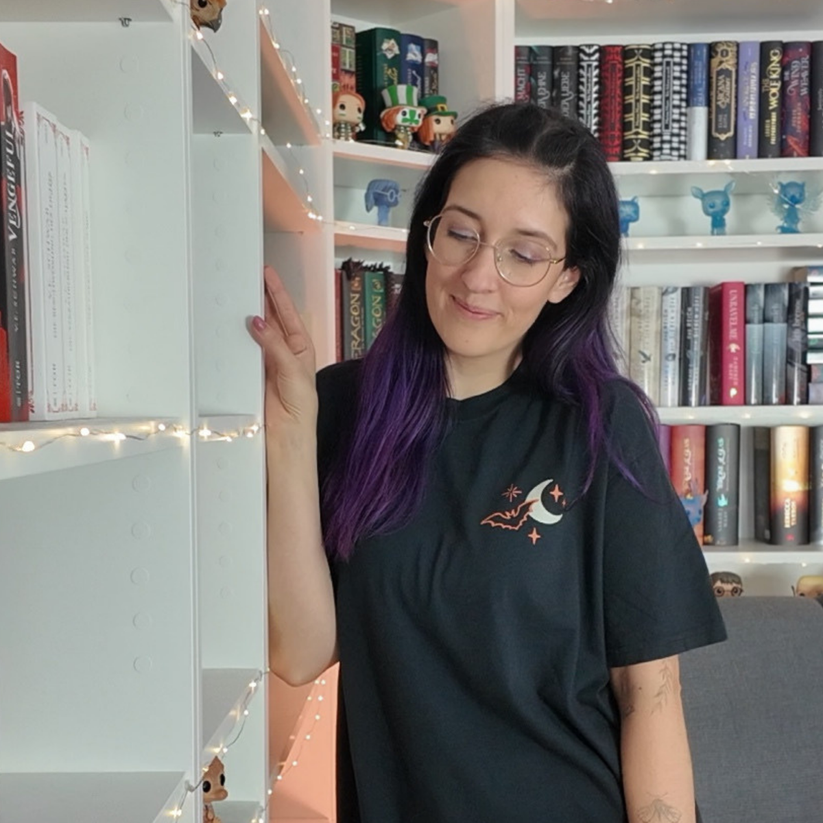 Spooky Readers Premium T-Shirt Rückenprint