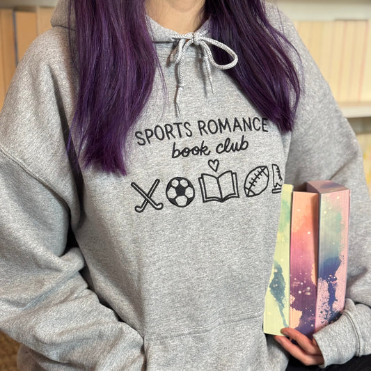 Hoodie | Sports Romance Book Club | bestickt | Bookish Hoodie