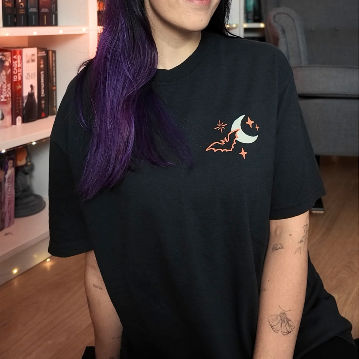 Spooky Readers Premium T-Shirt Rückenprint