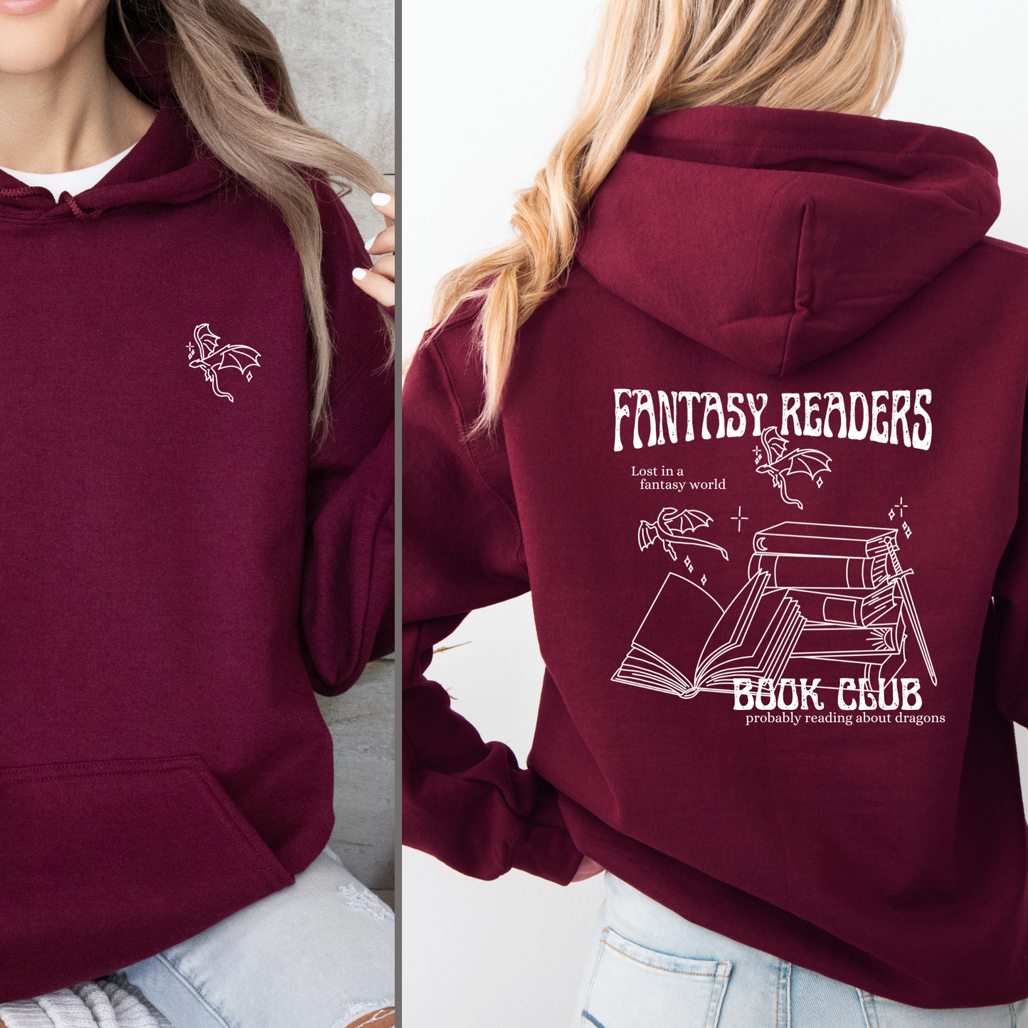 Hoodie | Fantasy Book Club | Druck | Bookish Sweatshirt