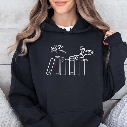 Hoodie | Books & Dragons | Druck | Bookish Hoodie