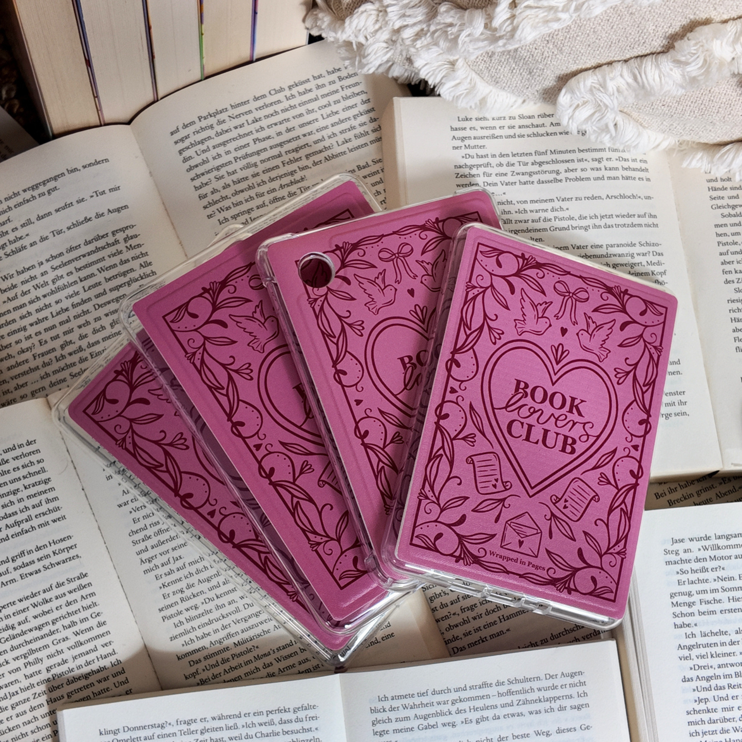 Magnetische E-Reader Hülle "Book Lovers Club"