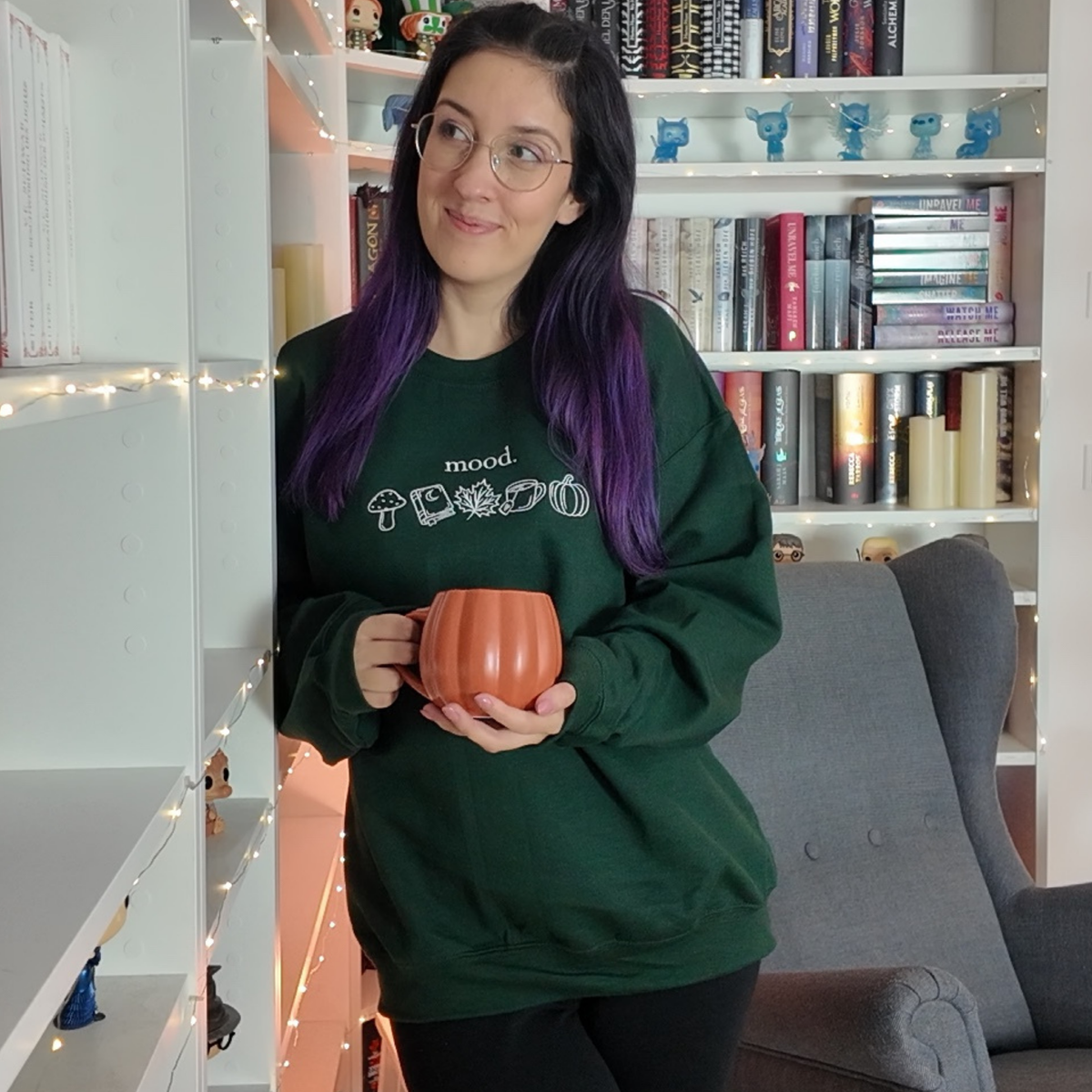 Bookish Sweatshirt - Autumn Mood mit Stick