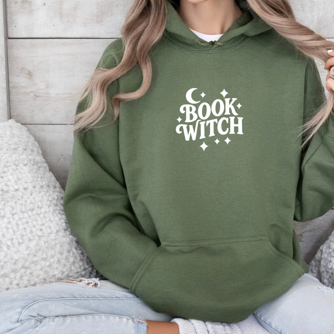 Hoodie | Book Witch | bestickt | Bookish Halloween