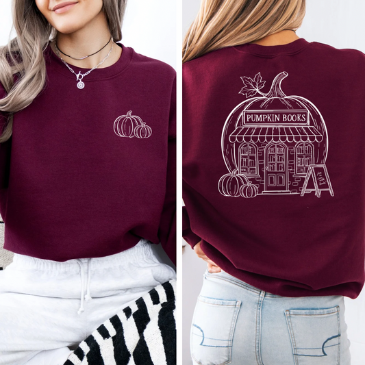 Sweatshirt | Pumpkin Bookstore | Druck | Bookish Autumn