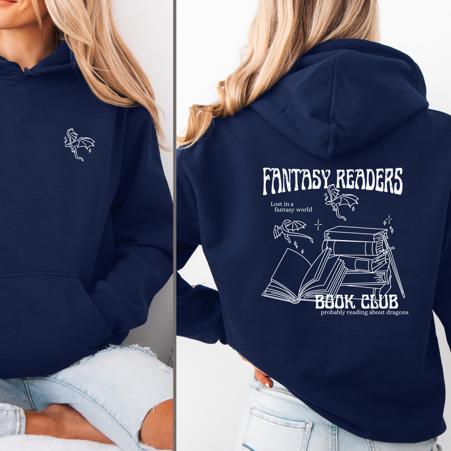 Hoodie | Fantasy Book Club | Druck | Bookish Sweatshirt