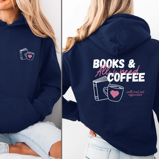 Books & Coffee Hoodie (2. Chance)