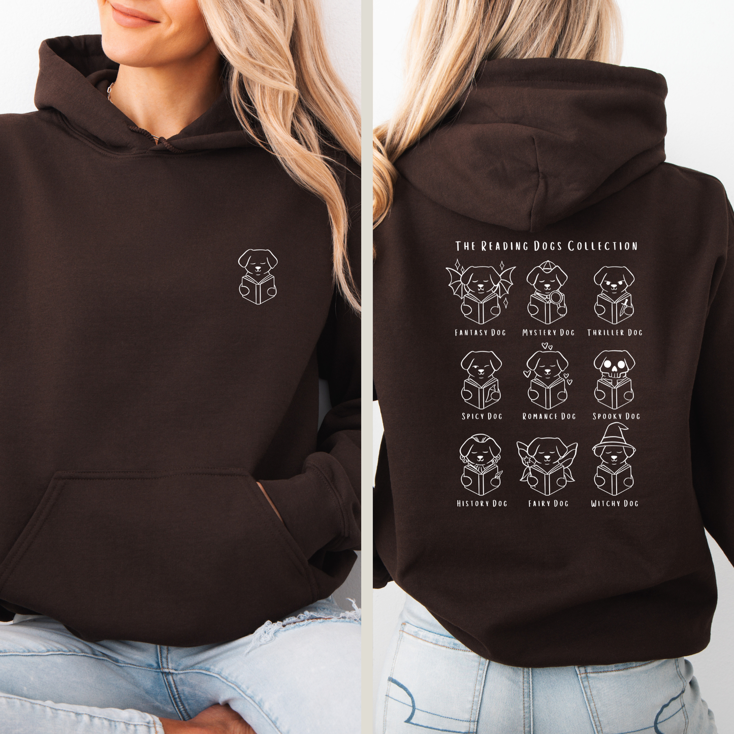 Hoodie | Reading Dogs Collection | Druck | Bookish Hoodie