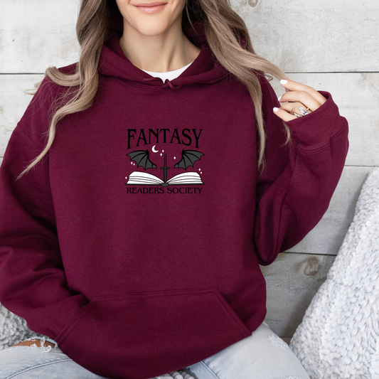 Hoodie | Fantasy Readers Society | bestickt | Bookish Hoodie