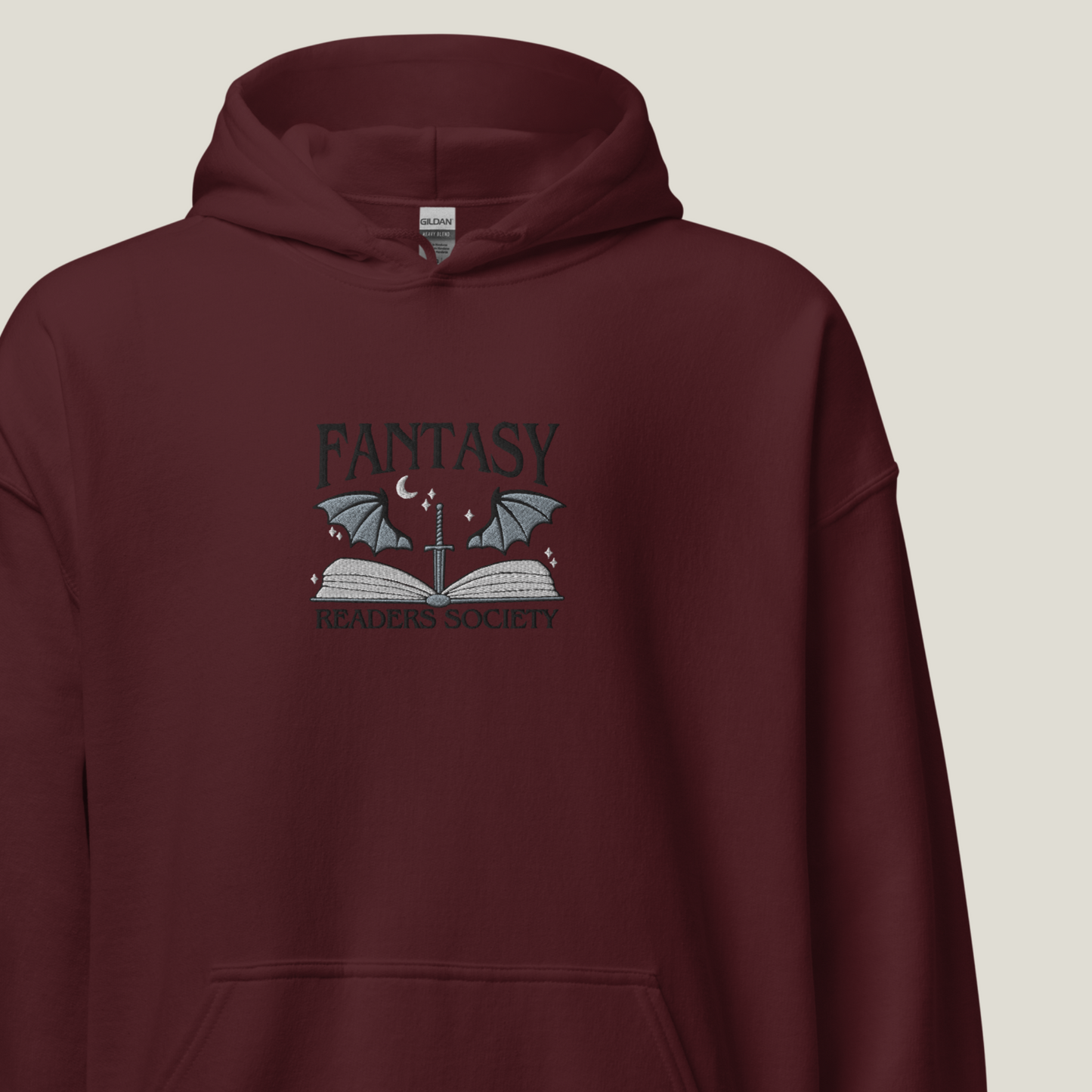 Hoodie | Fantasy Readers Society | bestickt | Bookish Hoodie