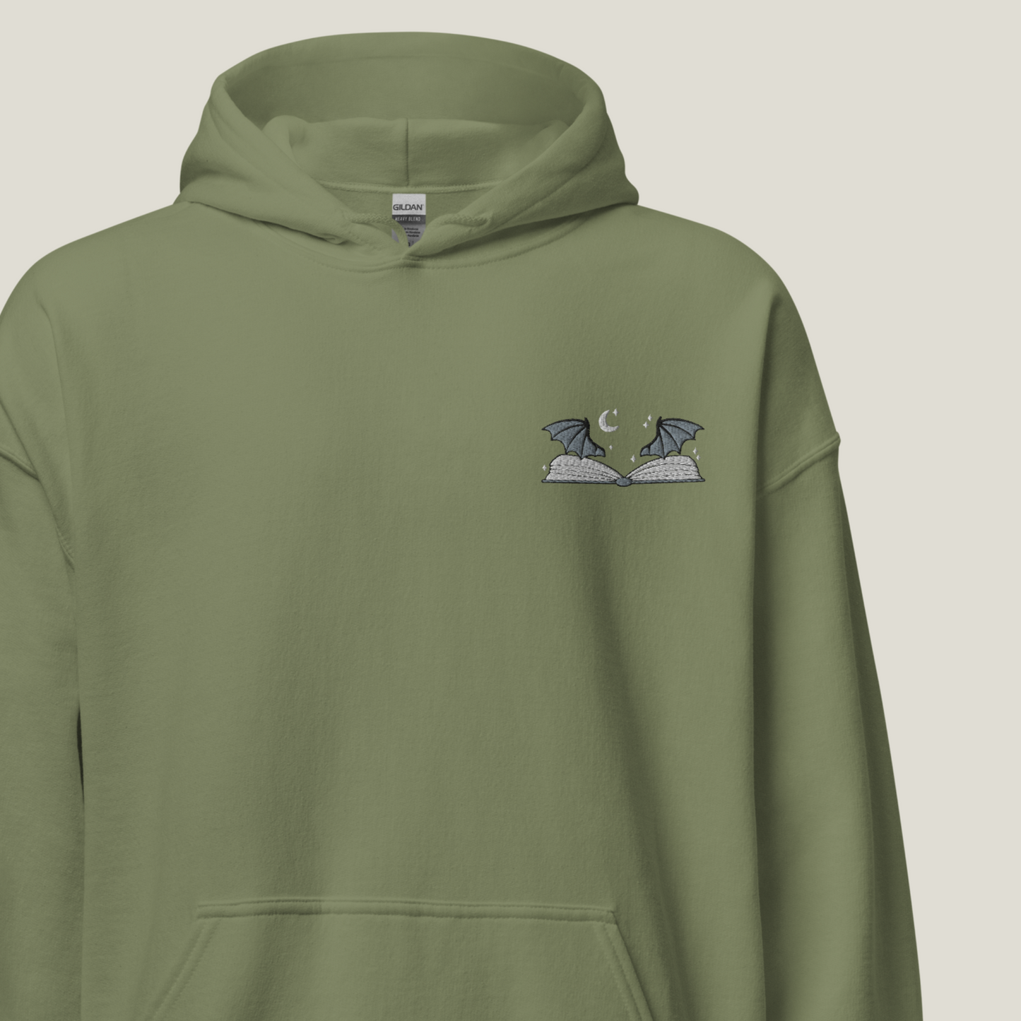 Hoodie | Book with Wings | bestickt | Bookish Hoodie