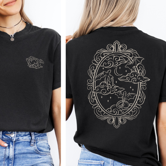 Bookish Fantasy T-Shirt- Dragon Mirror