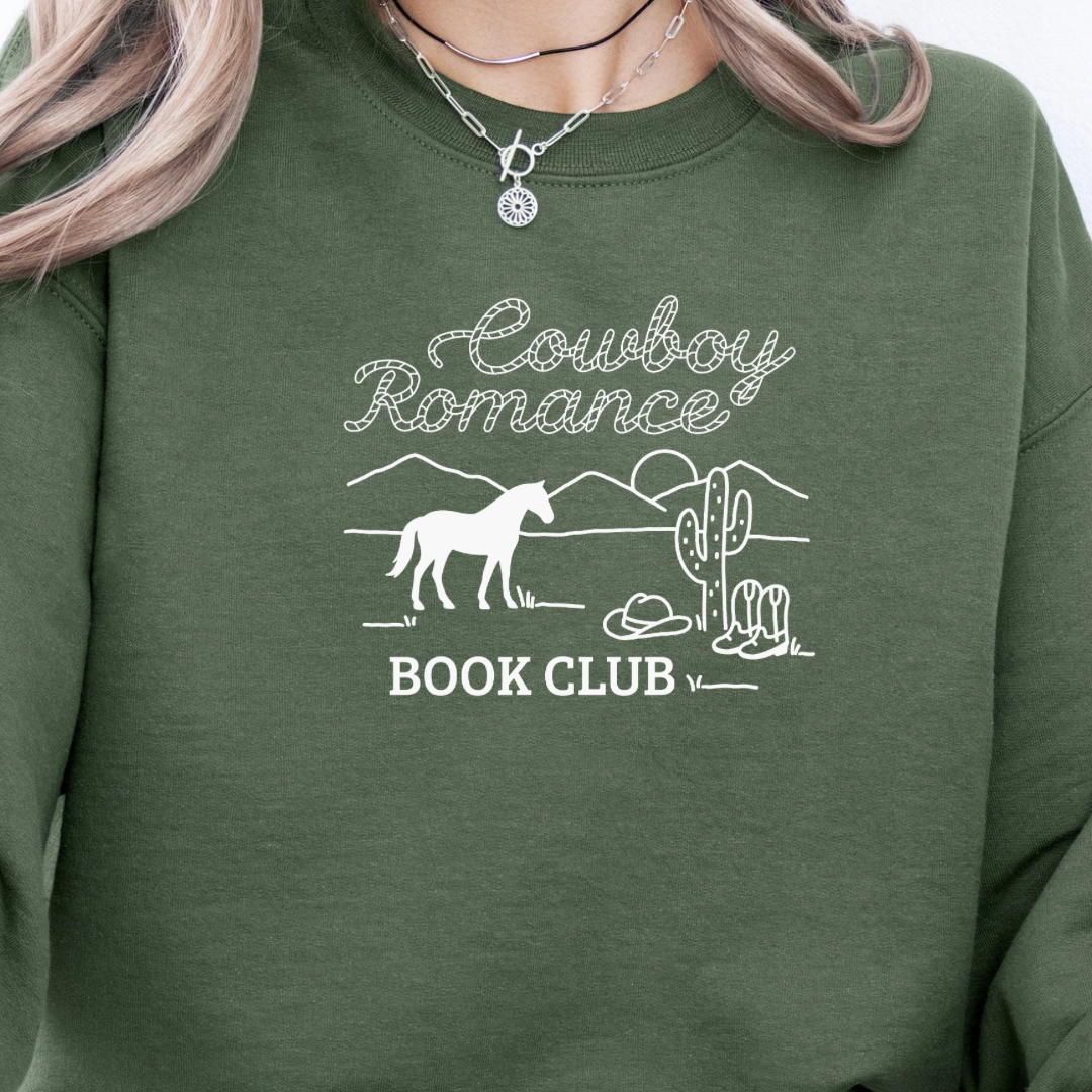 Sweatshirt | Cowboy Romance Book Club | bestickt | Bookish Sweatshirt