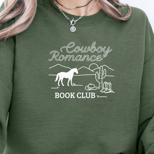 Sweatshirt | Cowboy Romance Book Club | bestickt | Bookish Sweatshirt