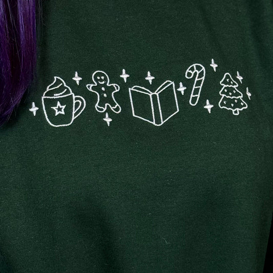 Sweatshirt | Bookish Christmas | bestickt
