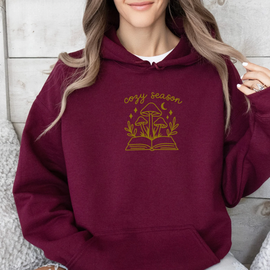 Hoodie | Cozy Season Mushrooms | bestickt | Bookish Autumn
