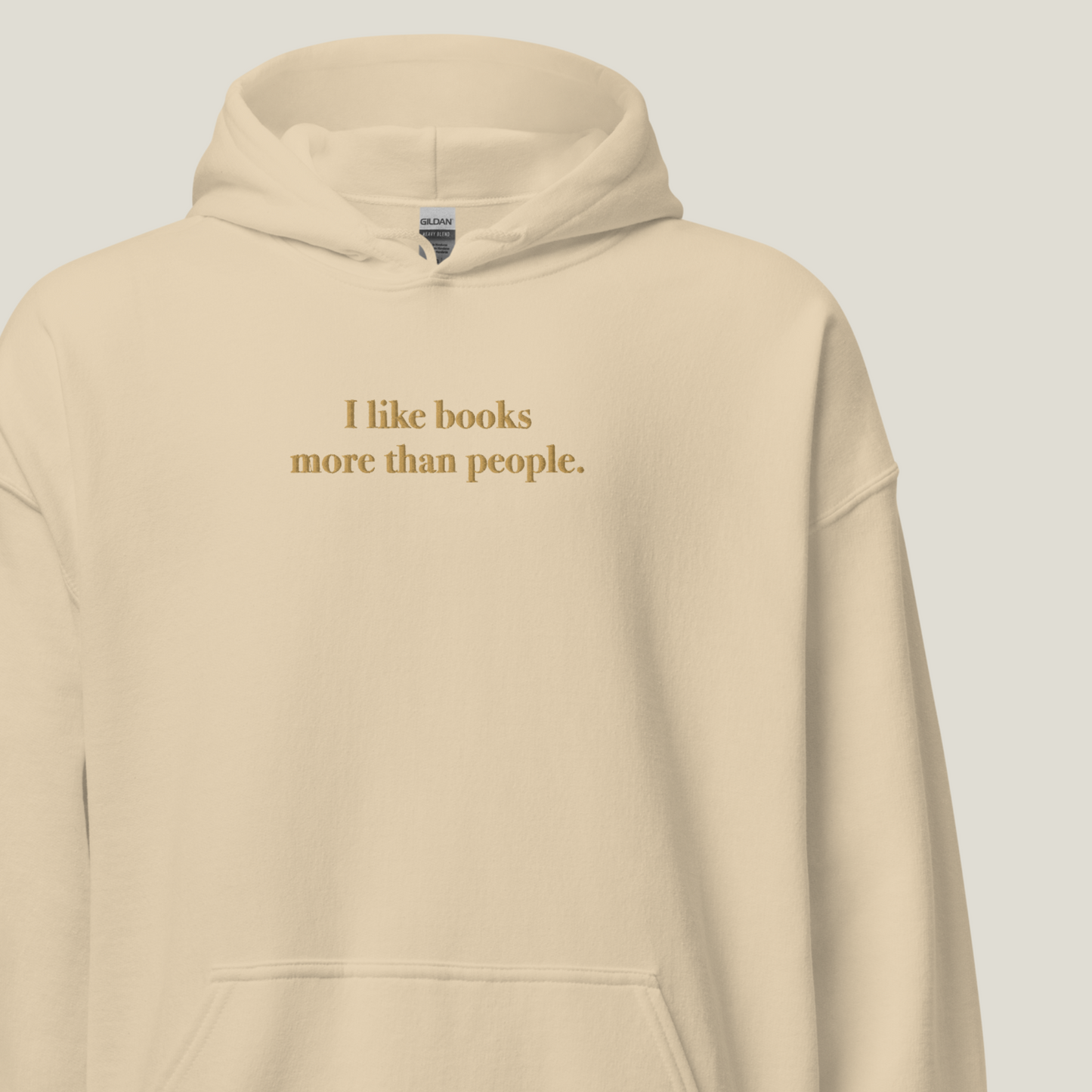 Hoodie | I like books more than people | bestickt | Bookish Hoodie