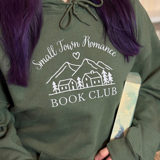 Hoodie | Small Town Romance Book Club | bestickt | Bookish Hoodie