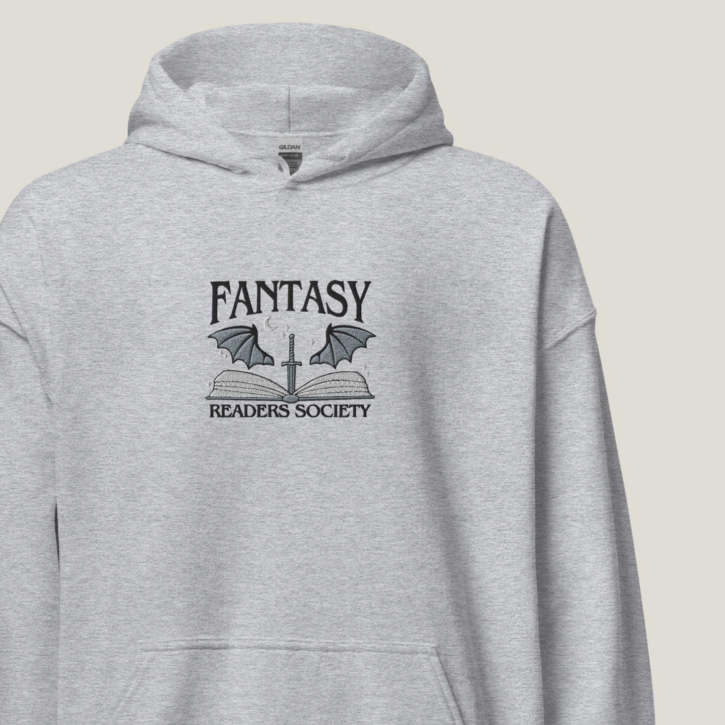 Hoodie | Fantasy Readers Society | bestickt | Bookish Hoodie