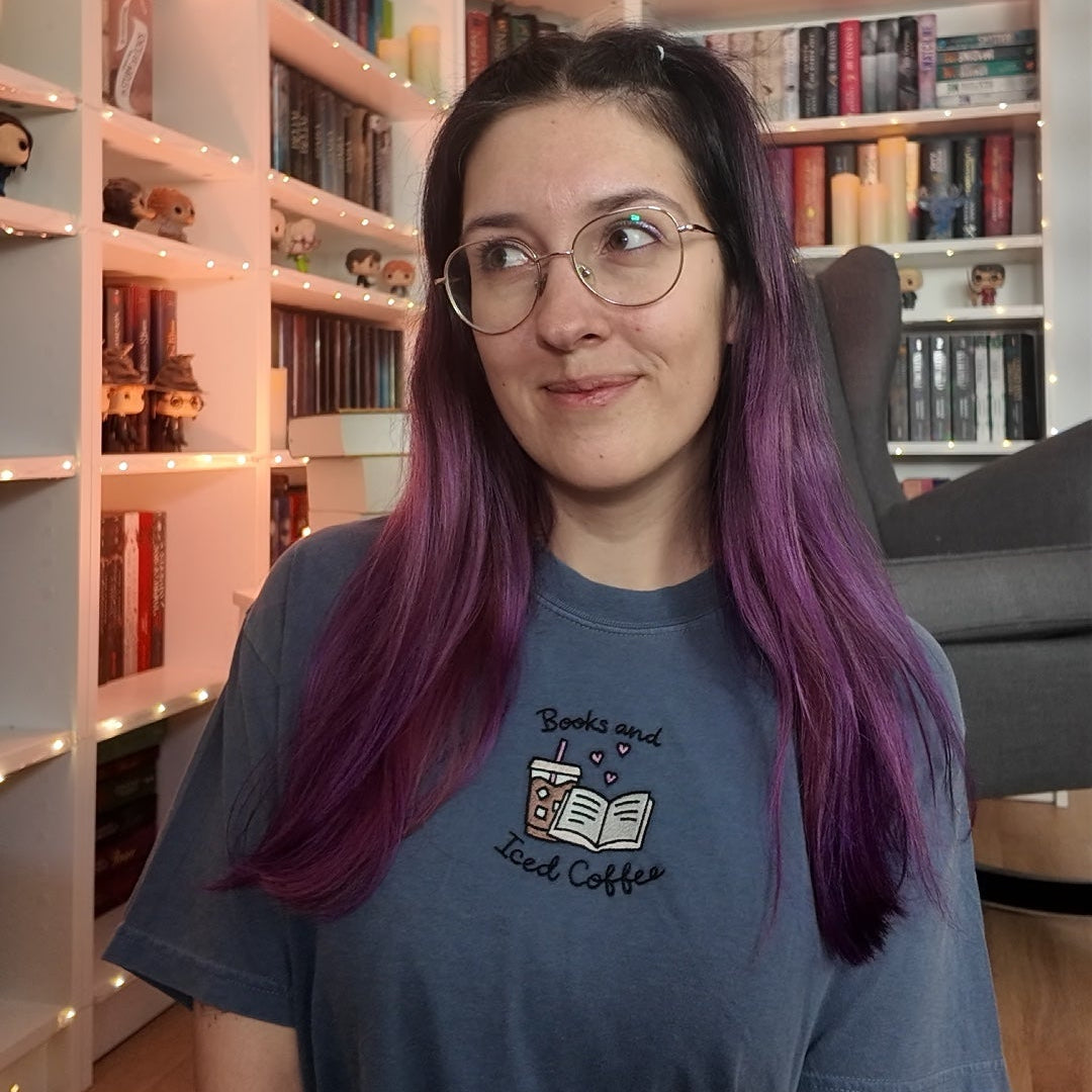 Books and Iced Coffe Shirt