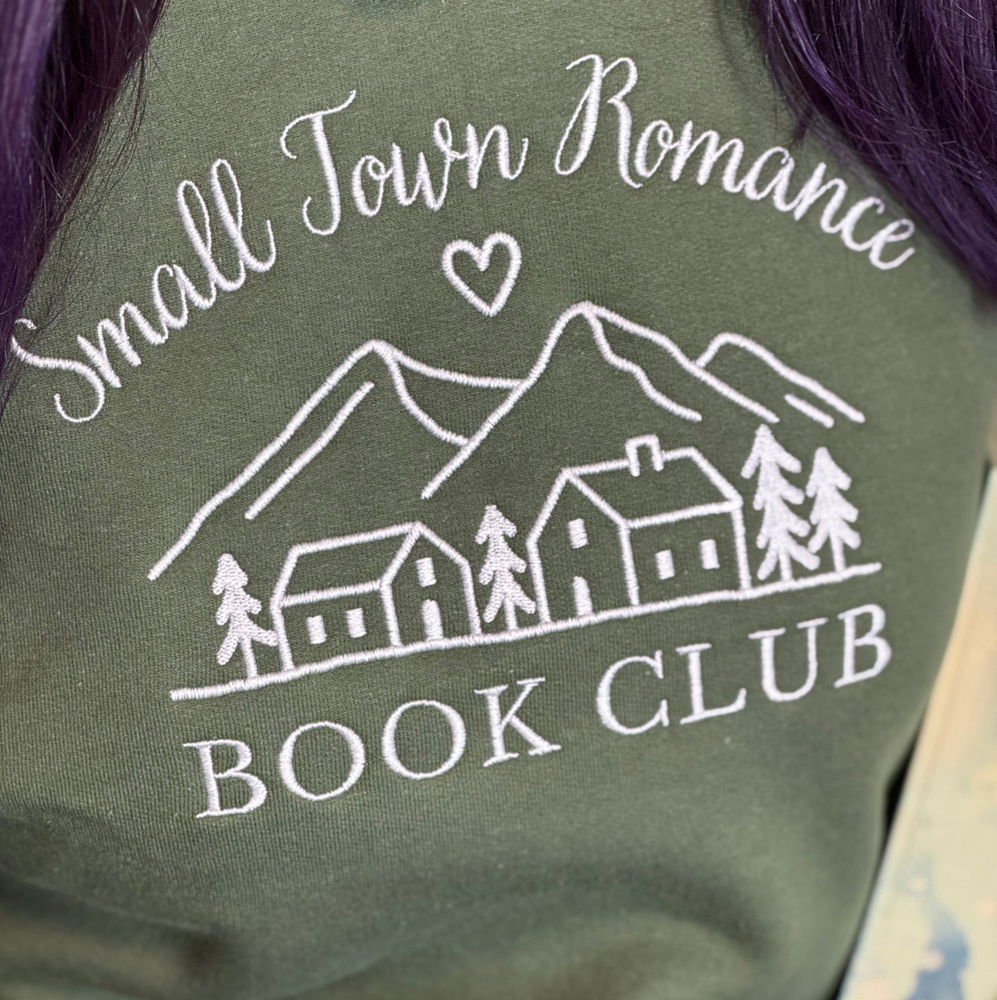 Hoodie | Small Town Romance Book Club | bestickt | Bookish Hoodie