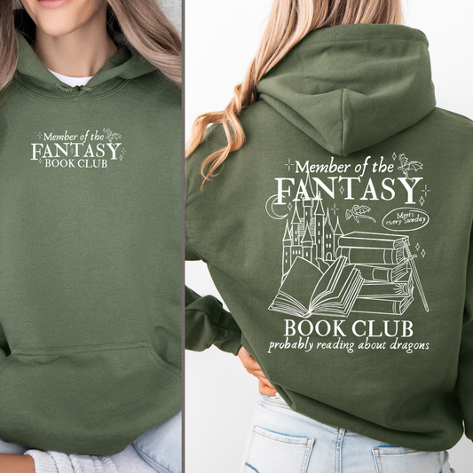 Hoodie | Fantasy Book Club | Druck | Rücken Print