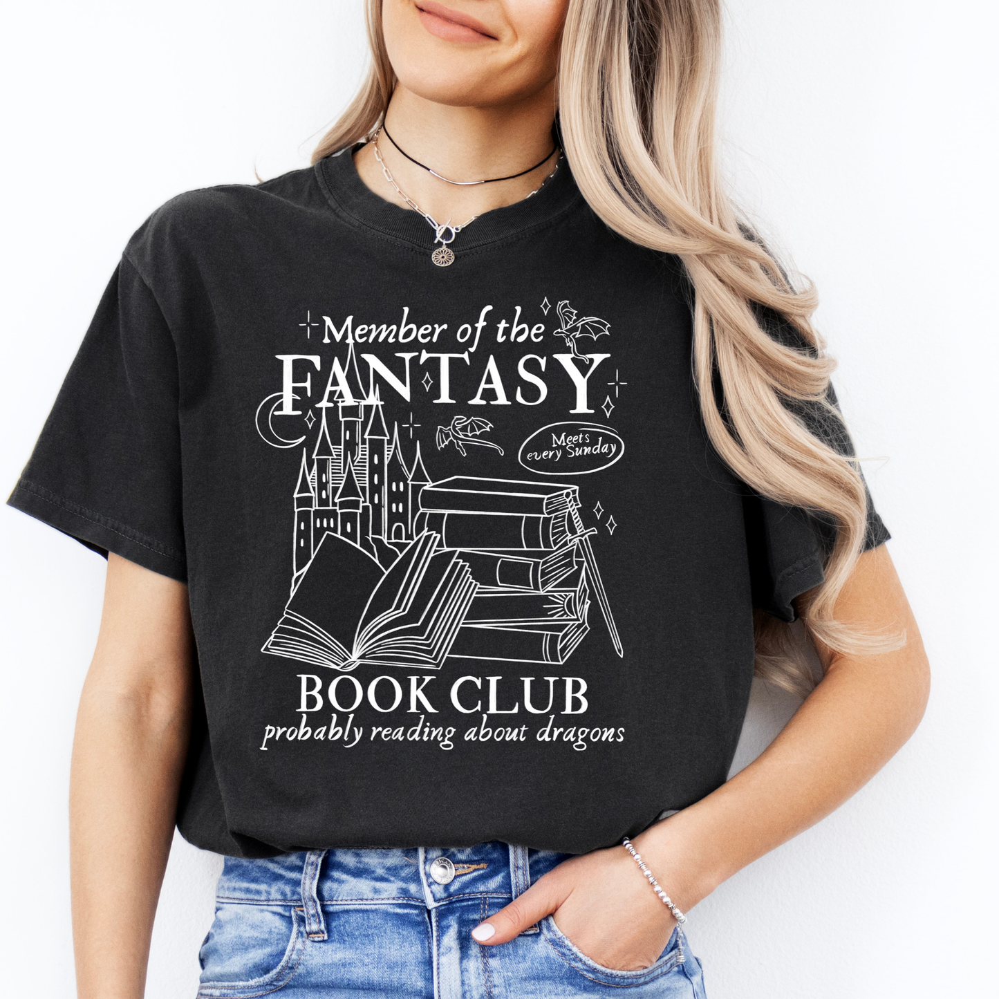 Premium T-Shirt | Fantasy Book Club | Druck