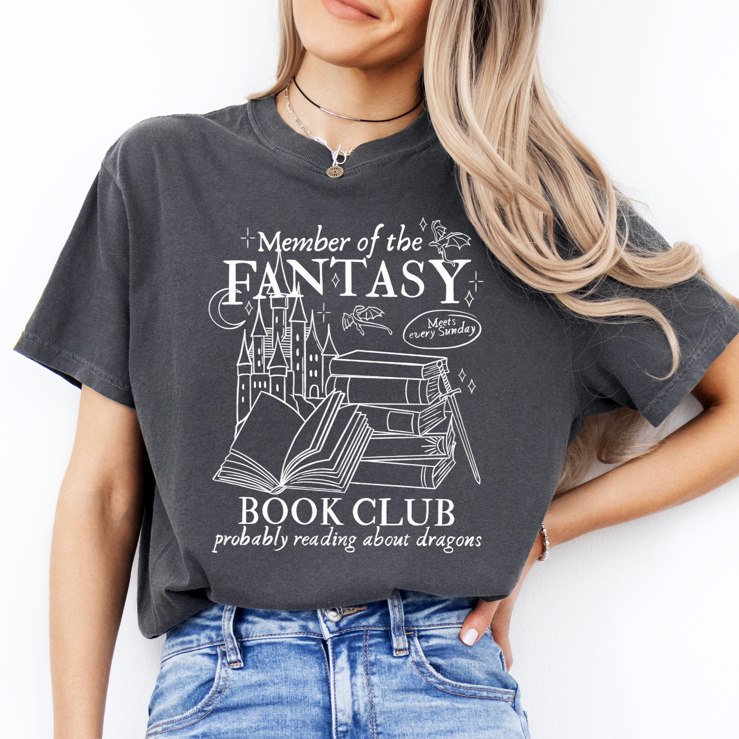 Premium T-Shirt | Fantasy Book Club | Druck
