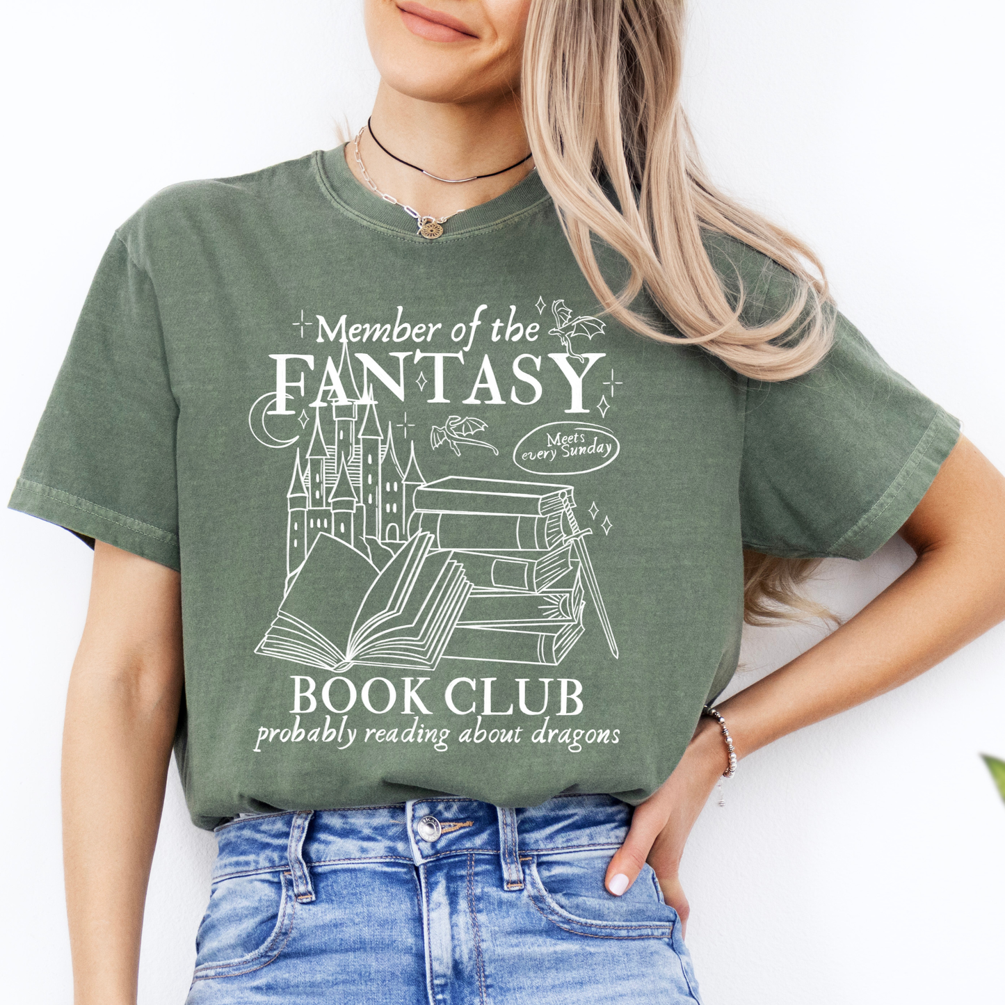 Premium T-Shirt | Fantasy Book Club | Druck